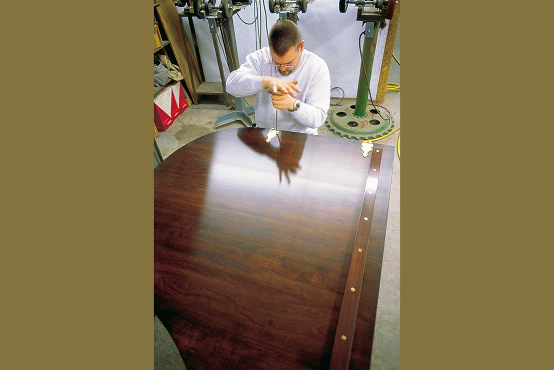 Piano Assembly - Jerry Installs Piano Lid Hinges